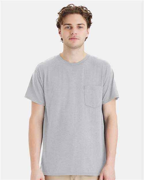 Hanes W110 - Unisex Workwear Pocket T-Shirt