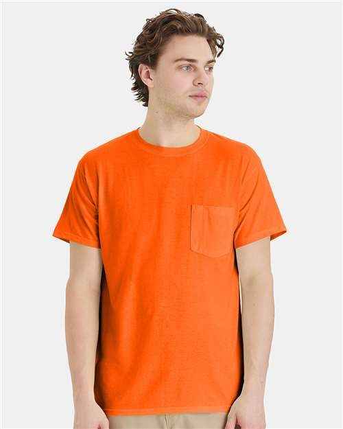 Hanes W110 - Unisex Workwear Pocket T-Shirt