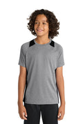 Sport-Tek YST361 - Youth Heather Colorblock Contender Tee Sport-Tek