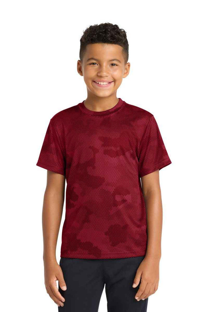 Sport-Tek YST370 - Youth CamoHex Tee
