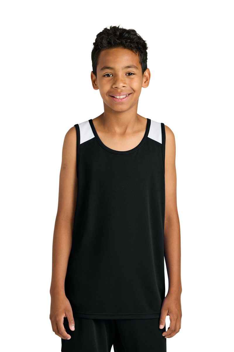 Sport-Tek YST446 - Youth Club Track Tank