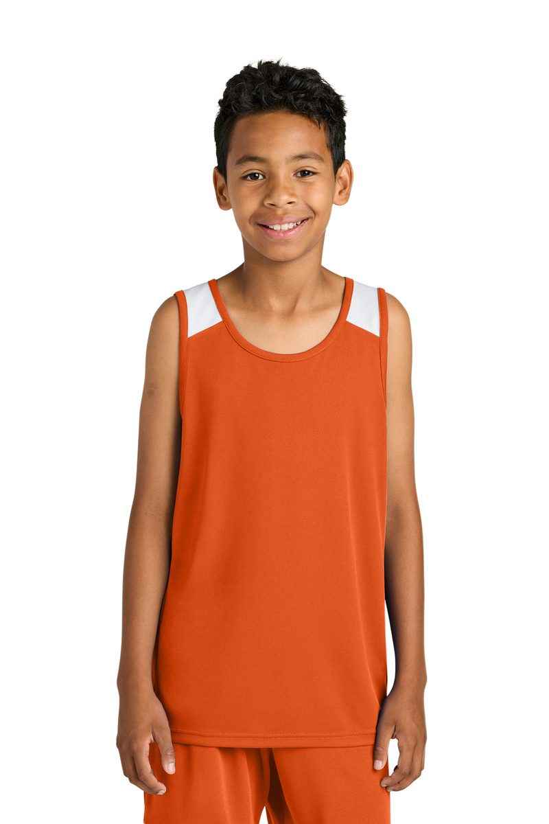 Sport-Tek YST446 - Youth Club Track Tank