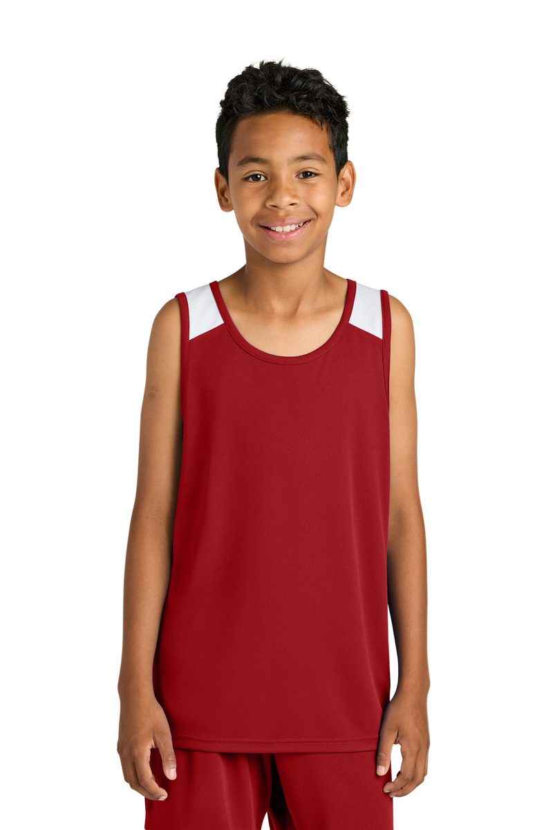 Sport-Tek YST446 - Youth Club Track Tank