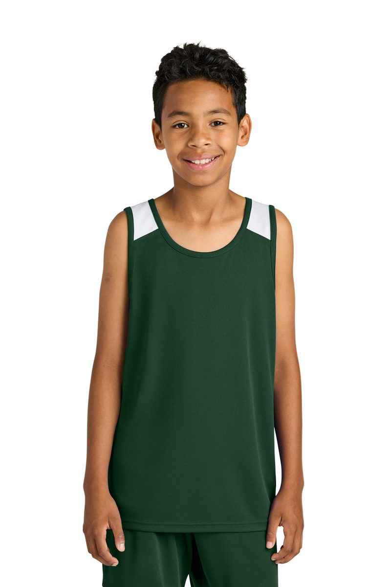 Sport-Tek YST446 - Youth Club Track Tank