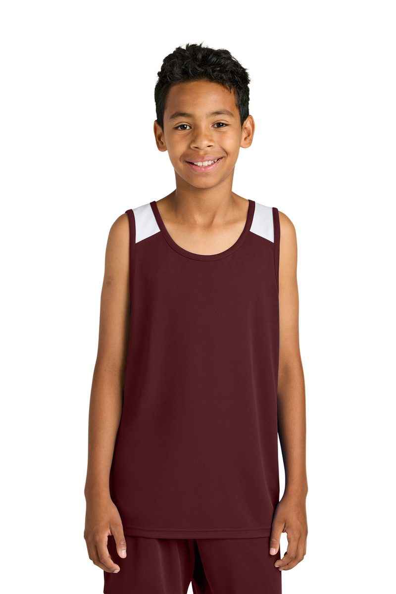 Sport-Tek YST446 - Youth Club Track Tank