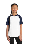 Sport-Tek YT201 - Youth Short Sleeve Colorblock Raglan Jersey