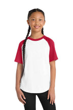 Sport-Tek YT201 - Youth Short Sleeve Colorblock Raglan Jersey